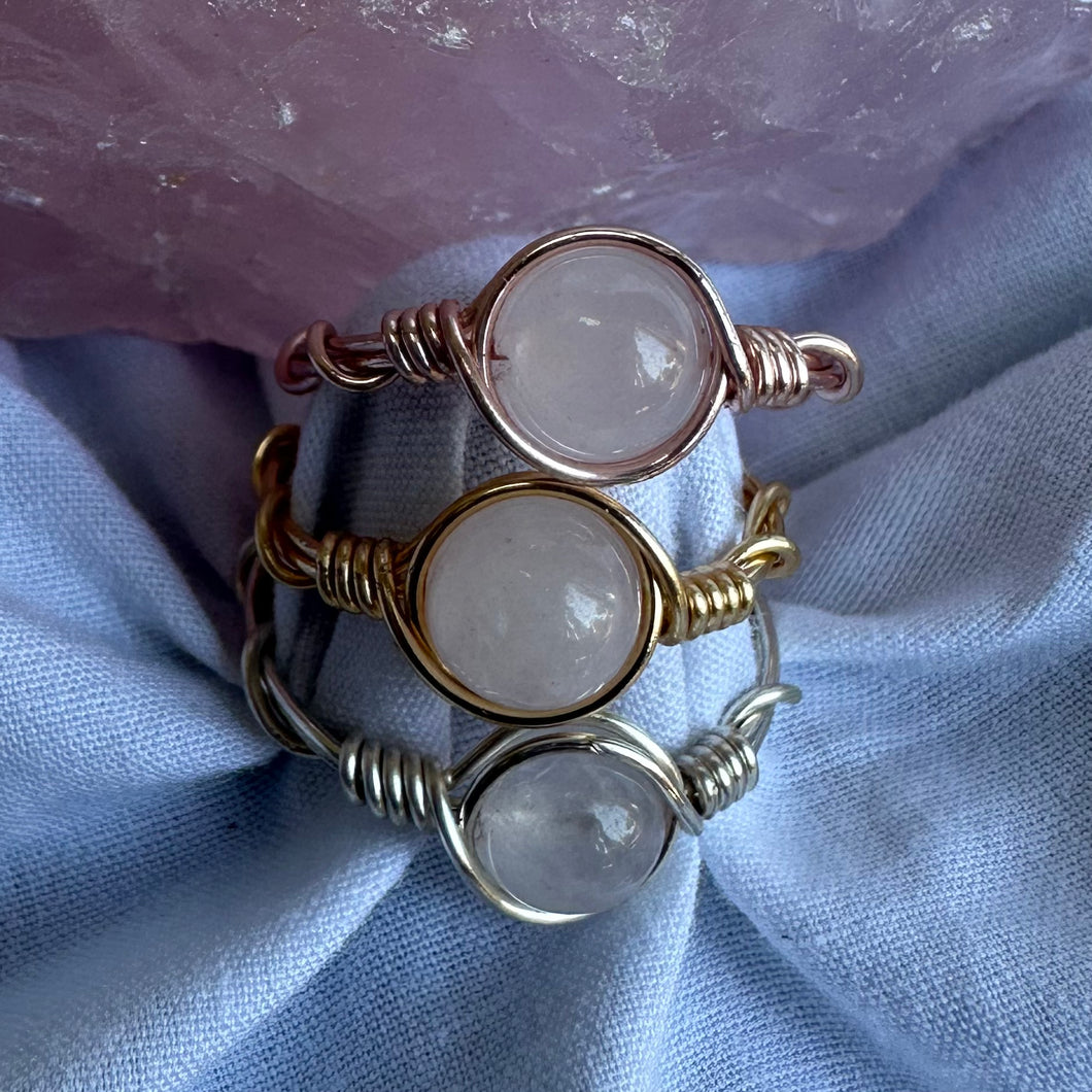 Rose Quartz Ring