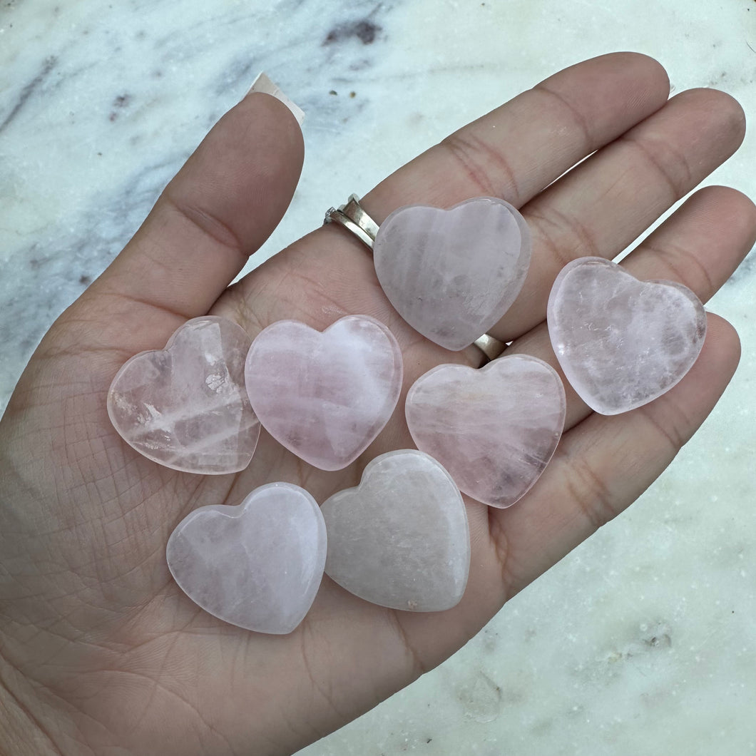 Mini Rose Quartz Heart