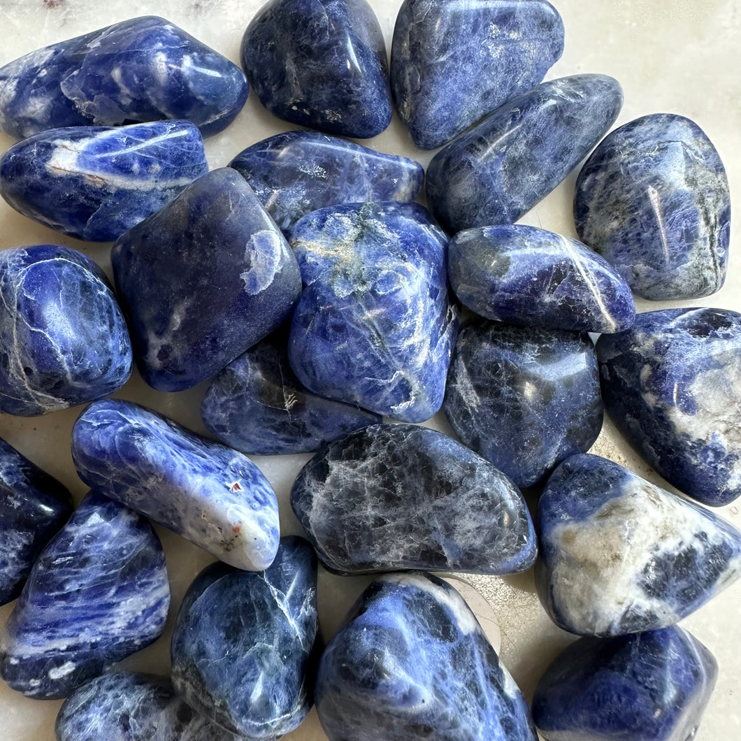 Tumbled Blue Sodalite